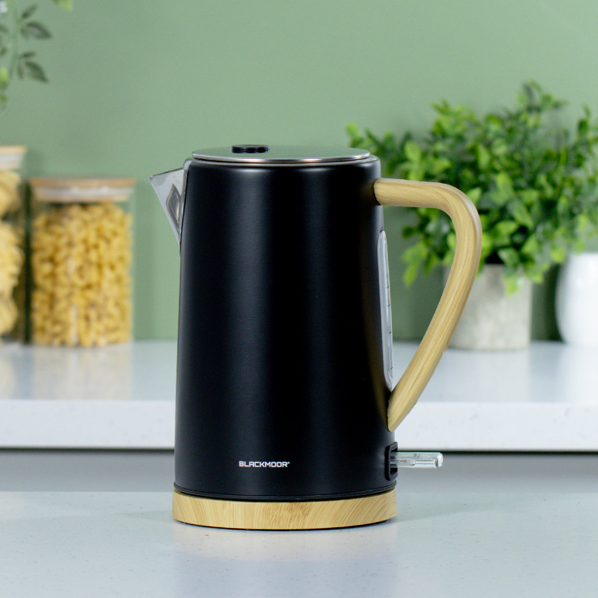 Nordic Style Black Kettle, Toaster and Air Fryer Set