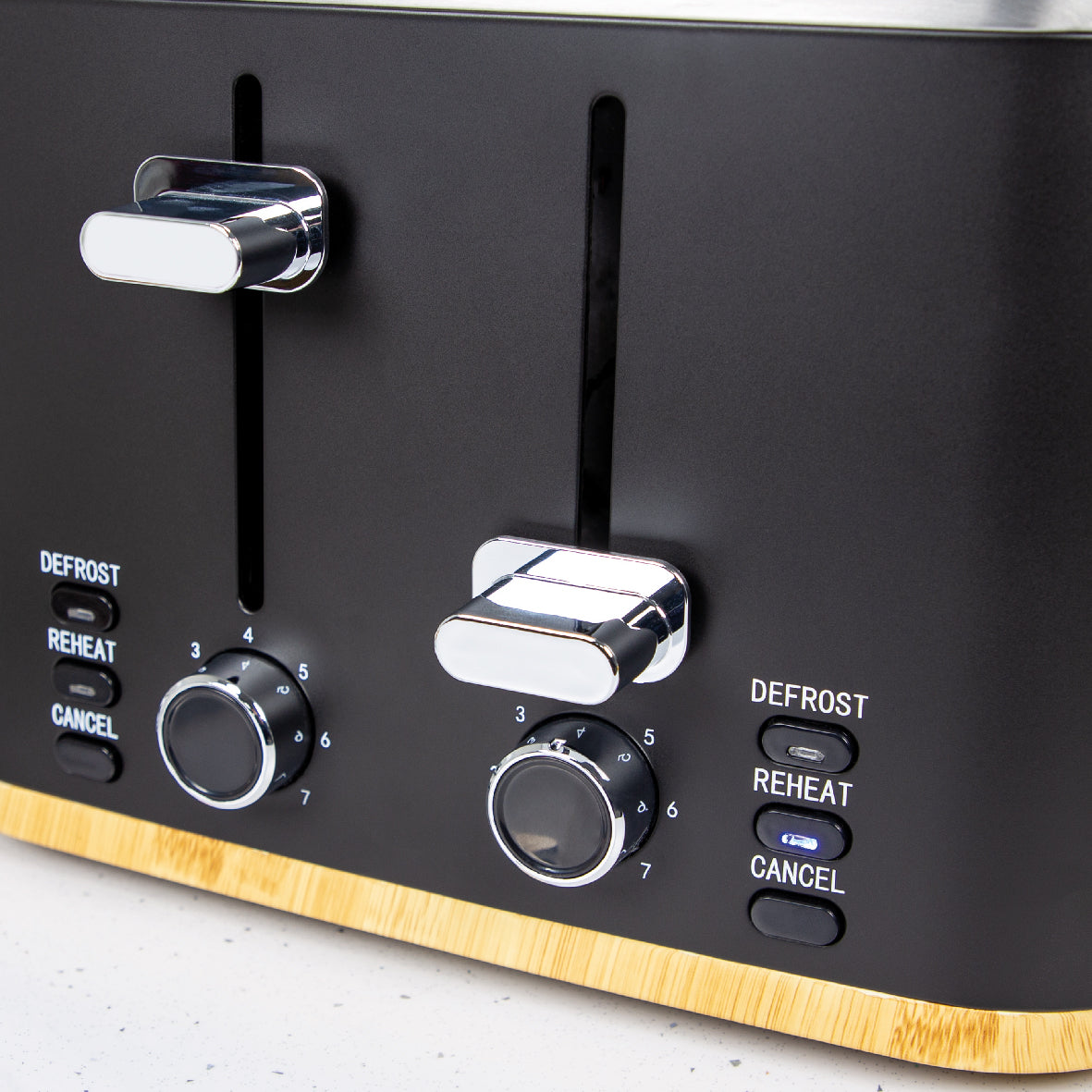 Nordic Style Black Kettle, Toaster and Air Fryer Set