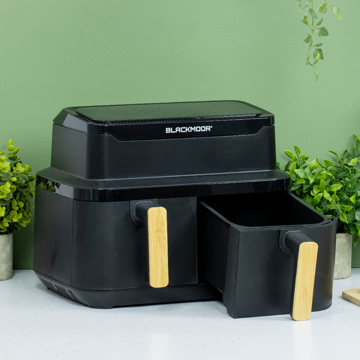 Nordic Style Black Kettle, Toaster and Air Fryer Set