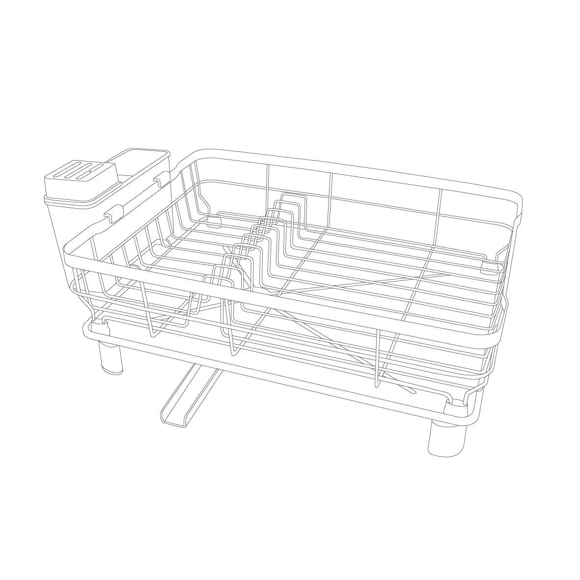 Dish Drainer Rack - Black