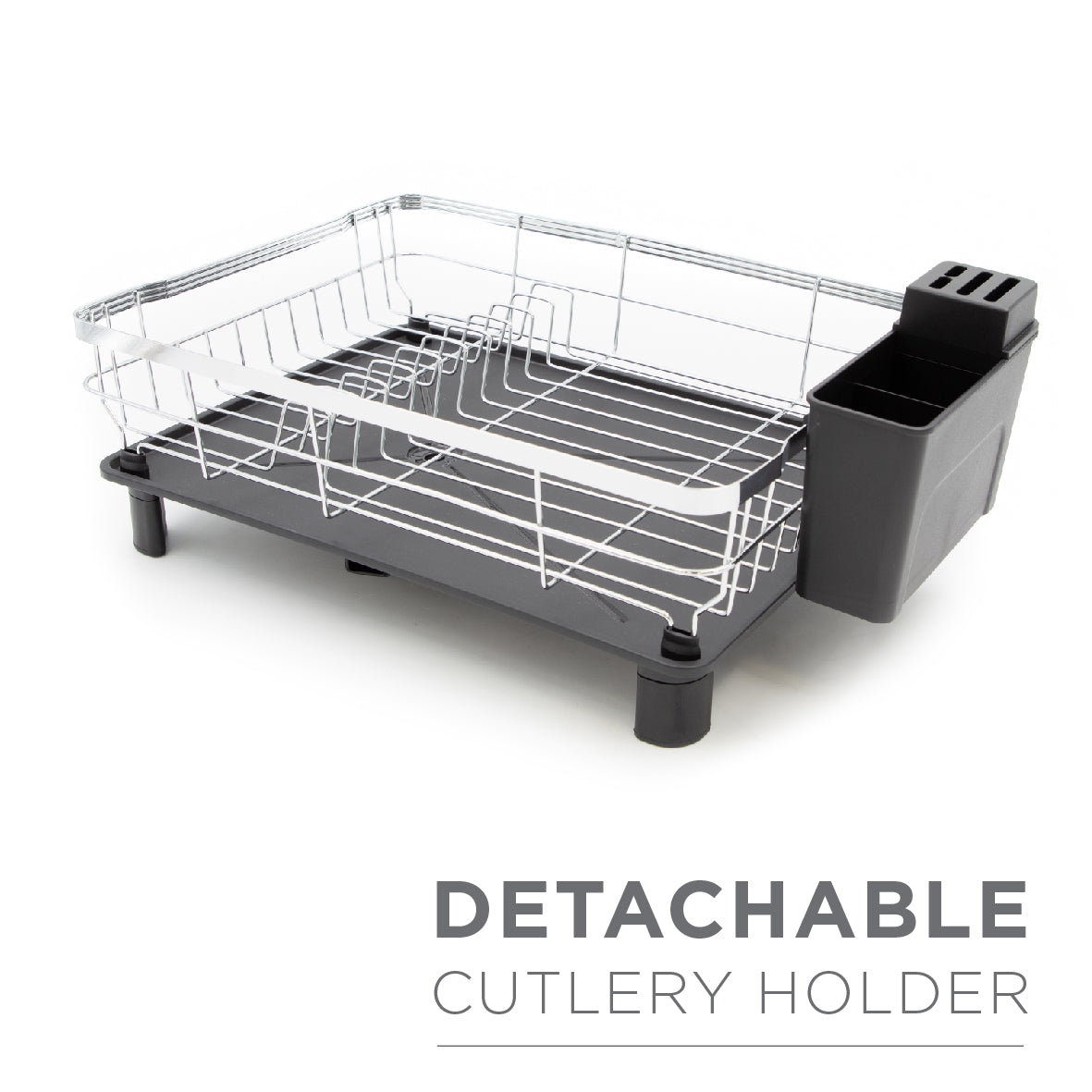 Dish Drainer Rack - Grey