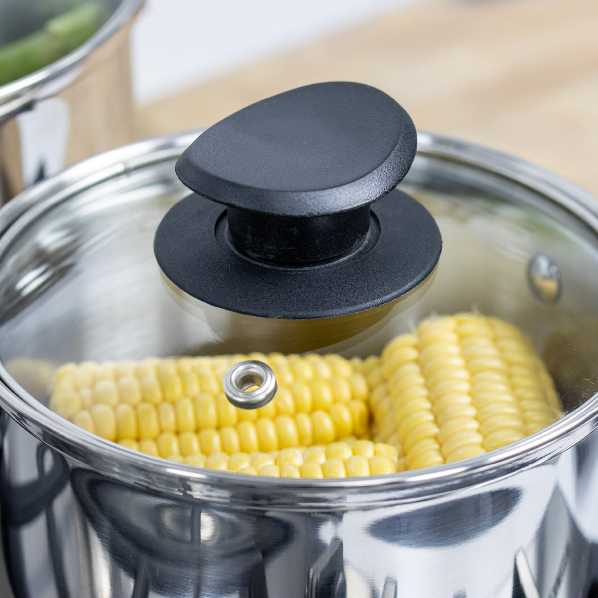 Stainless Steel 16m Saucepan with Lid