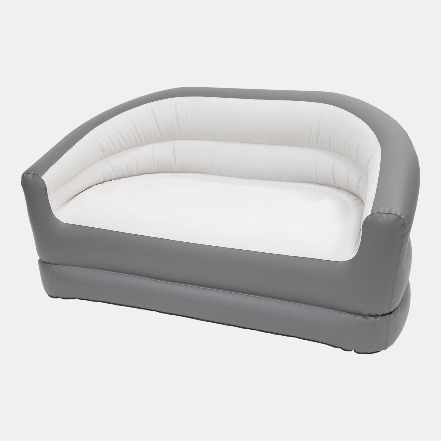 2 Person Inflatable Armchair Sofa - Light Grey