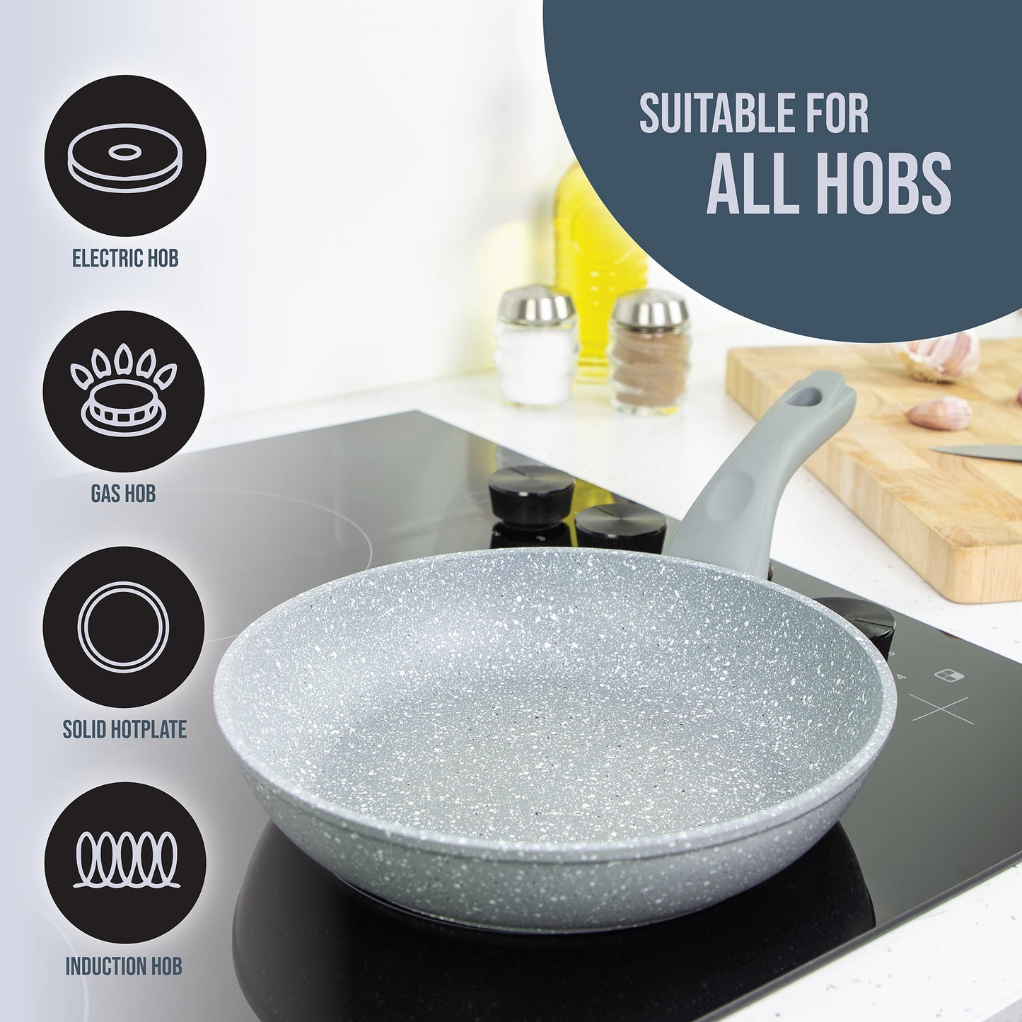 Classic 20cm Grey Non Stick Frying Pan