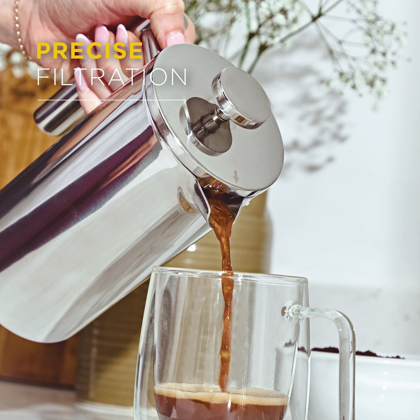 800ml Stainless Steel Cafetière