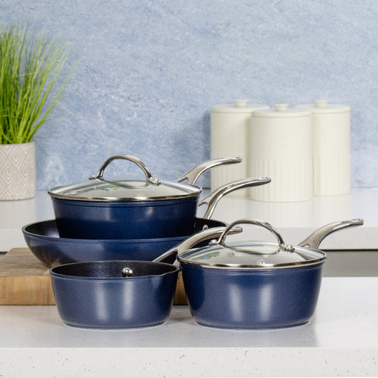 Blue Pro 4-Piece Mixed Pan Set