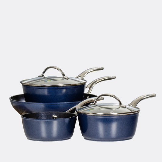 Blue Pro 4-Piece Mixed Pan Set