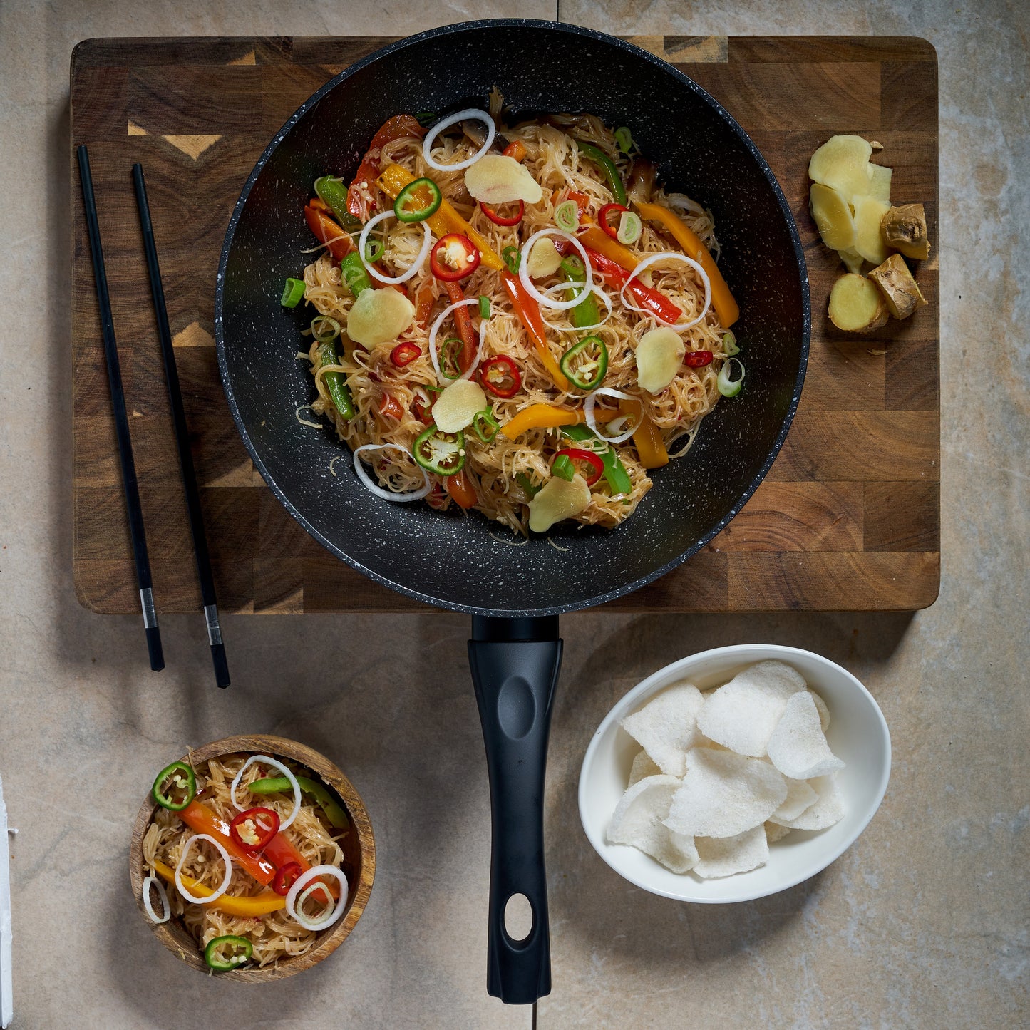 Classic 28cm Black Non Stick Wok