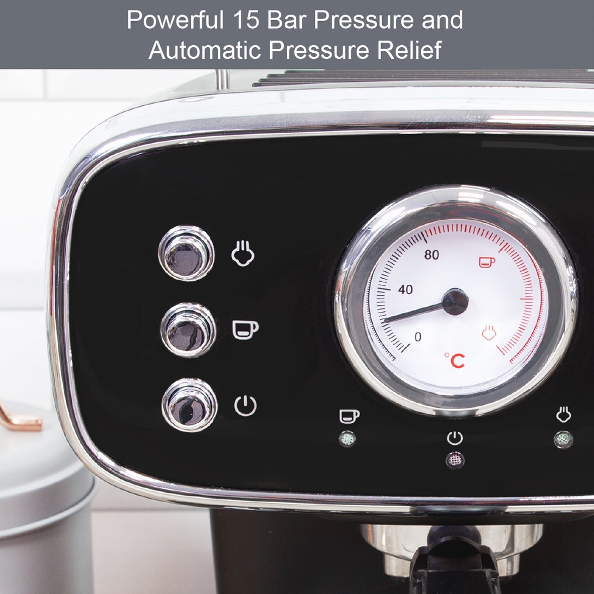 Quest Coffee Machine with Milk Frother