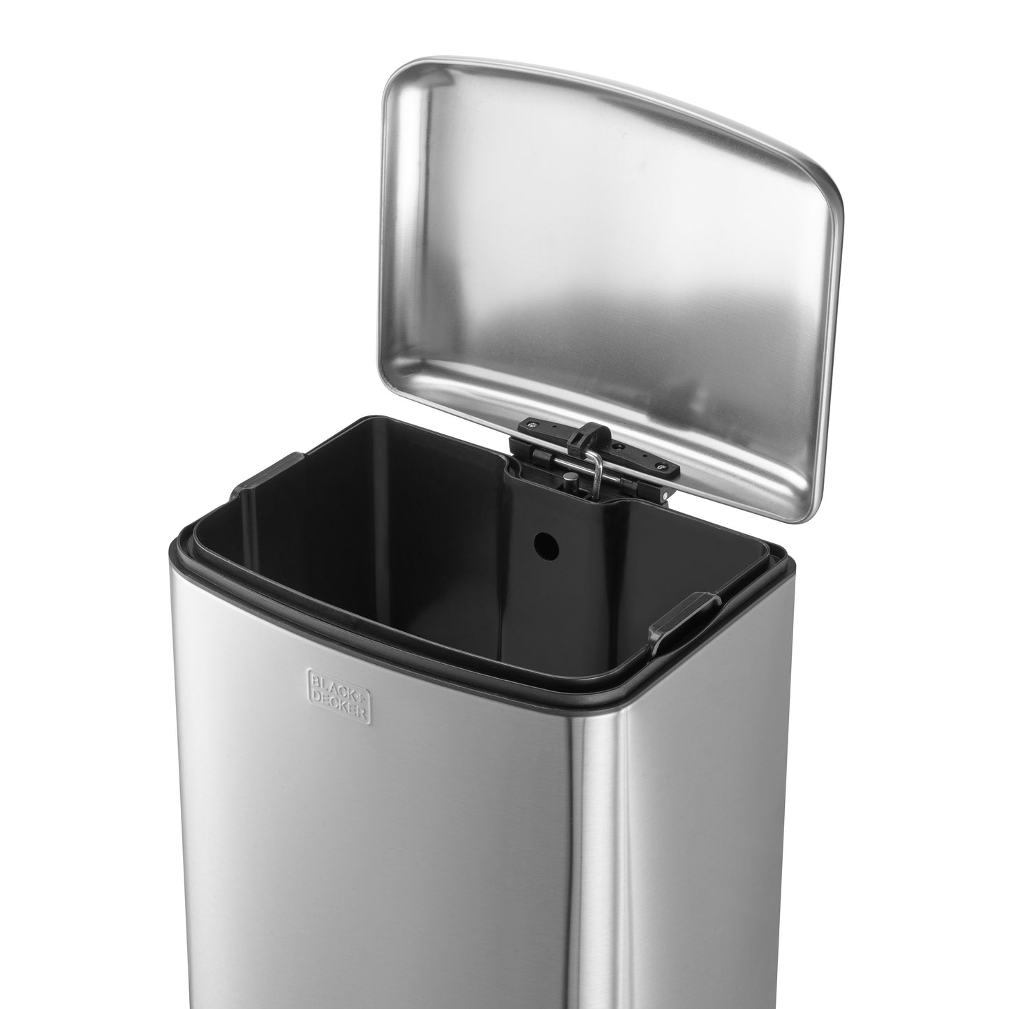30L Stainless Steel Pedal Bin with Soft Close Lid, by BLACK + DECKER