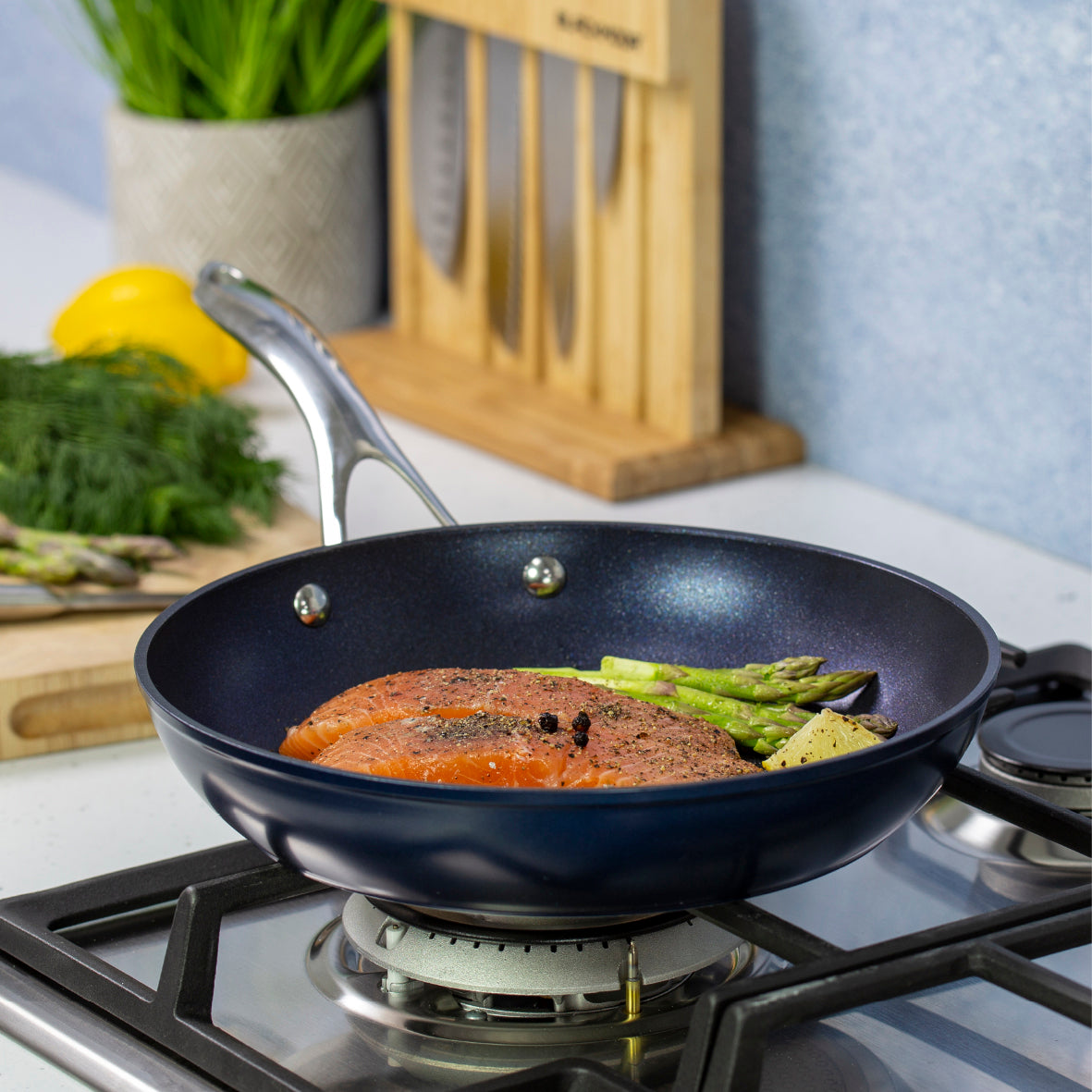 Blue Pro 26cm Non Stick Frying Pan