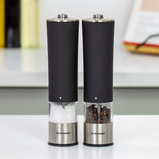 Electric Salt And Pepper Mills - Black