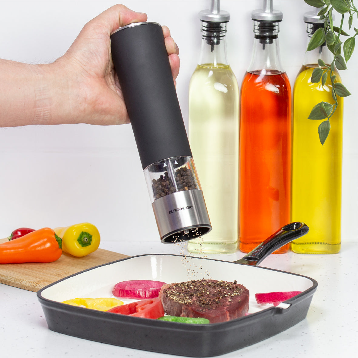 Electric Salt And Pepper Mills - Black