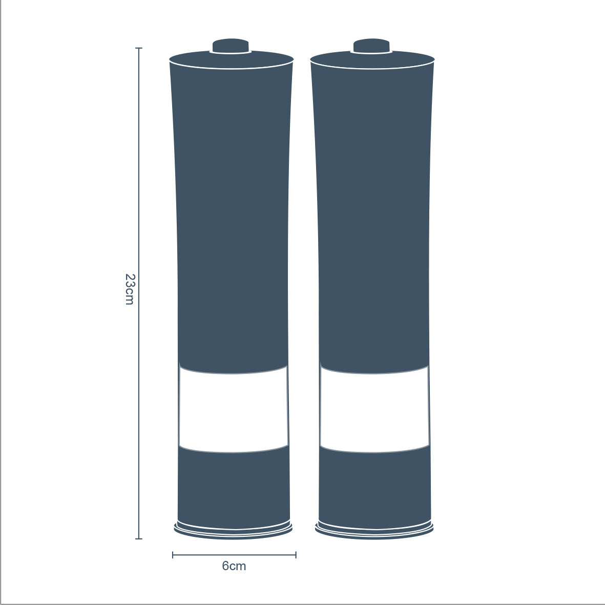 Electric Salt And Pepper Mills - Black