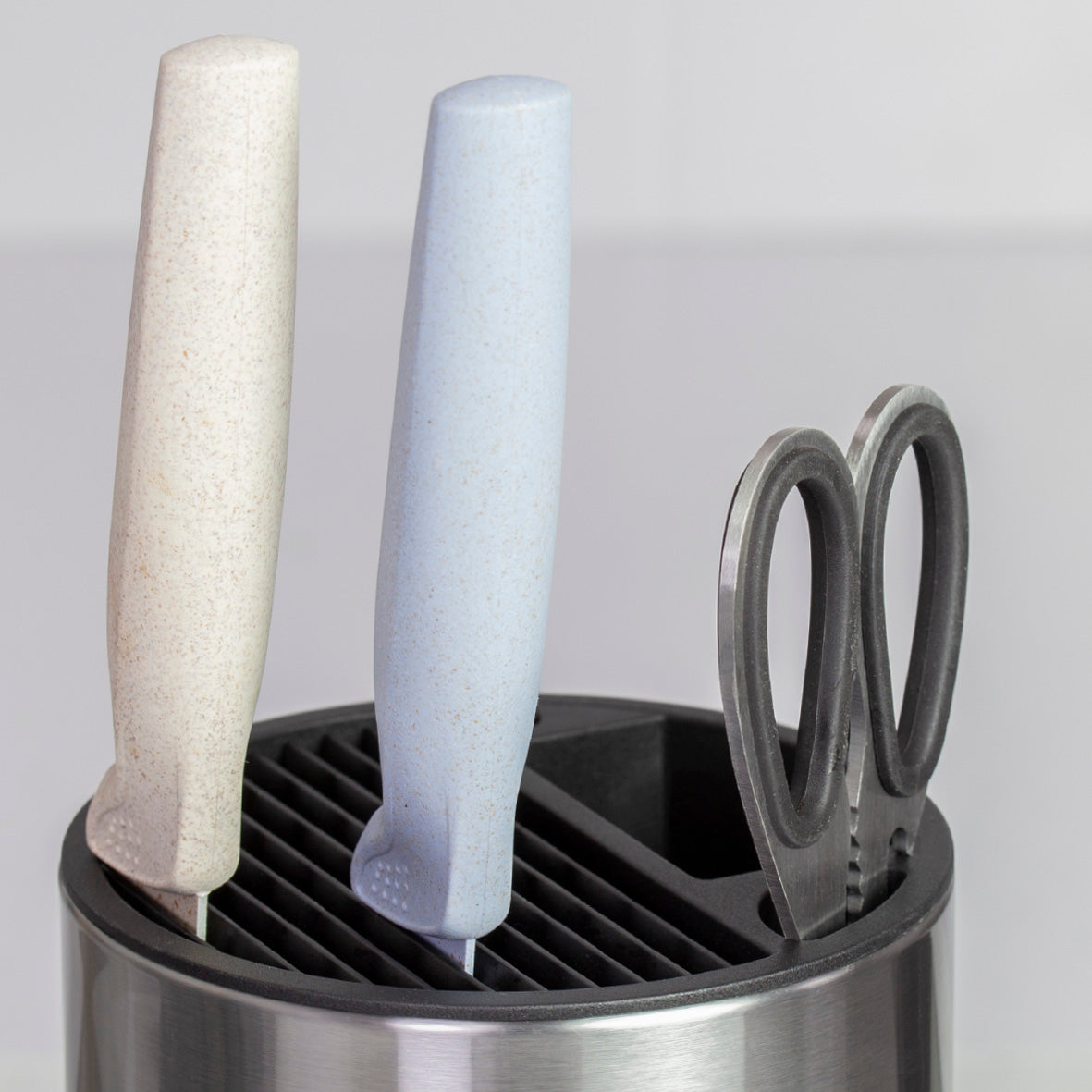 Stainless Steel Knife Block & Utensil Holder