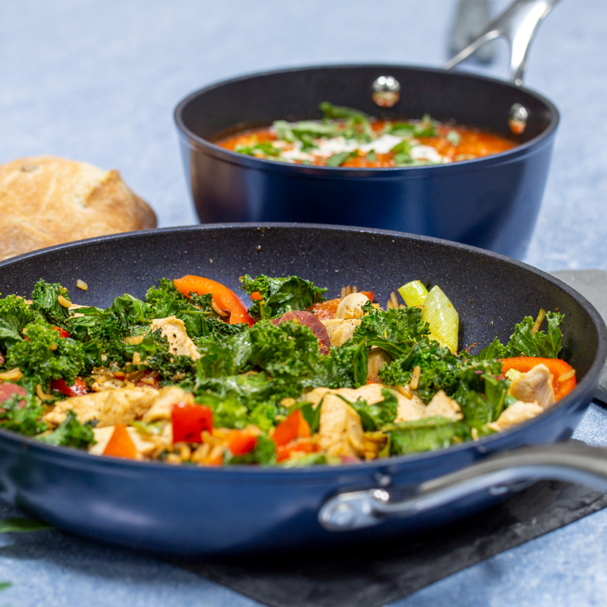 Blue Pro 28cm Non Stick Frying Pan