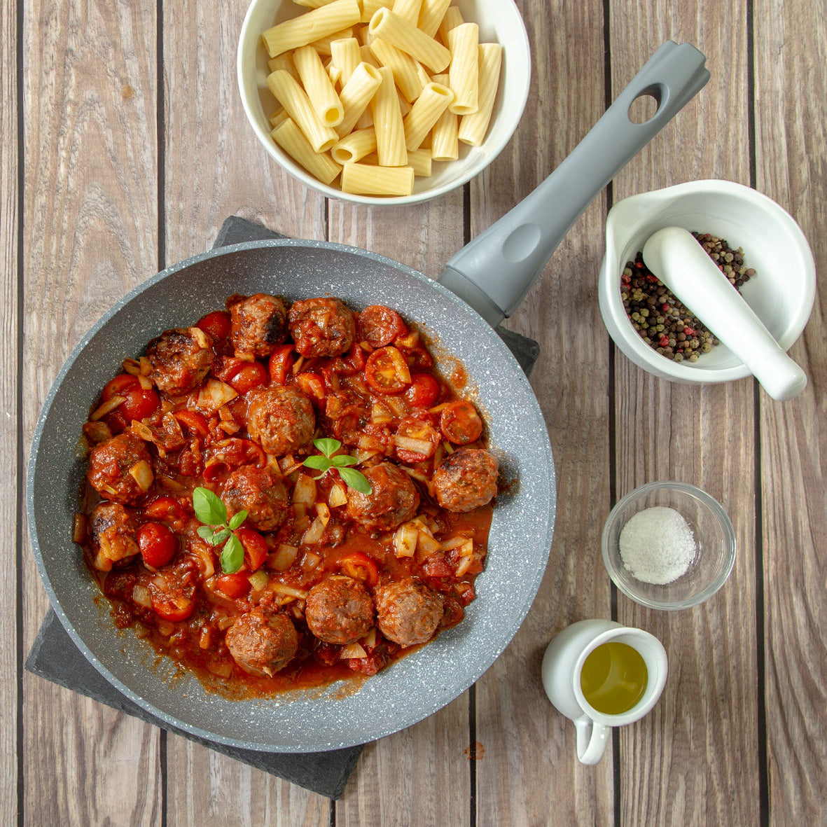 Classic 24cm Grey Non Stick Frying Pan