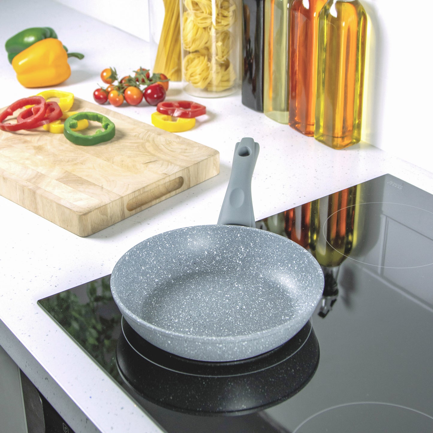 Classic 2-Piece Grey Non Stick Frying Pan Set