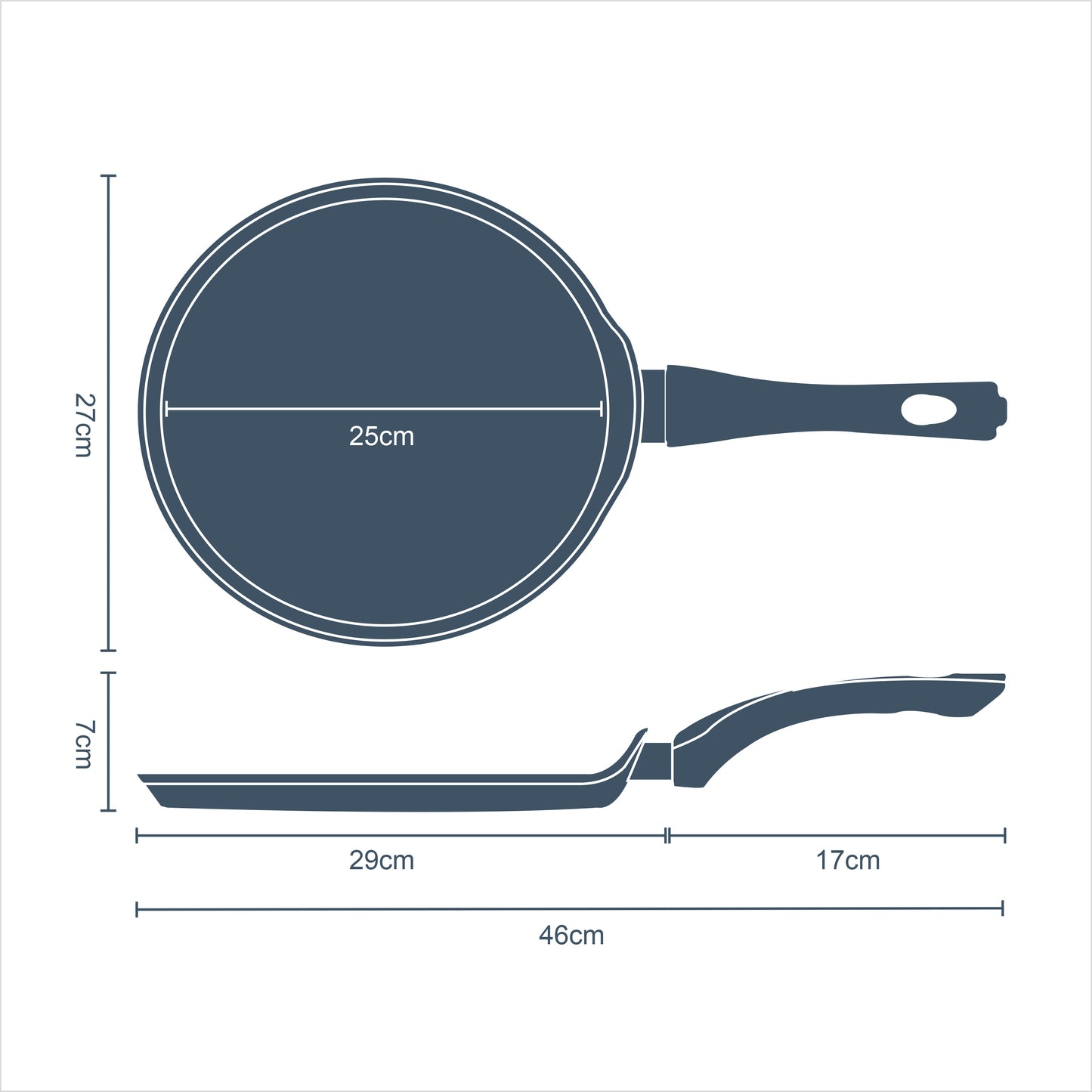 Classic 26cm Black Non Stick Pancake Pan