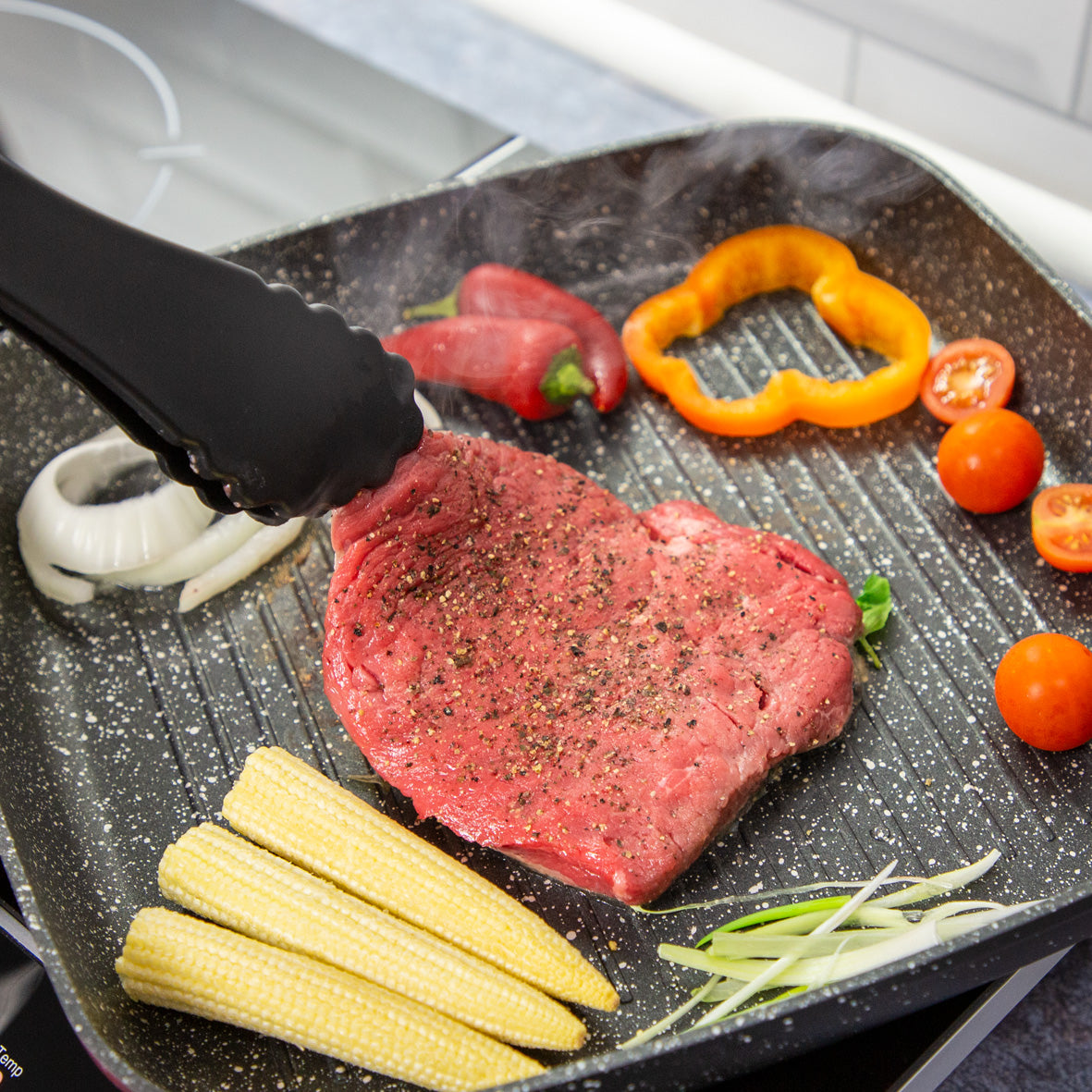 Classic 28cm Black Non Stick Griddle Pan