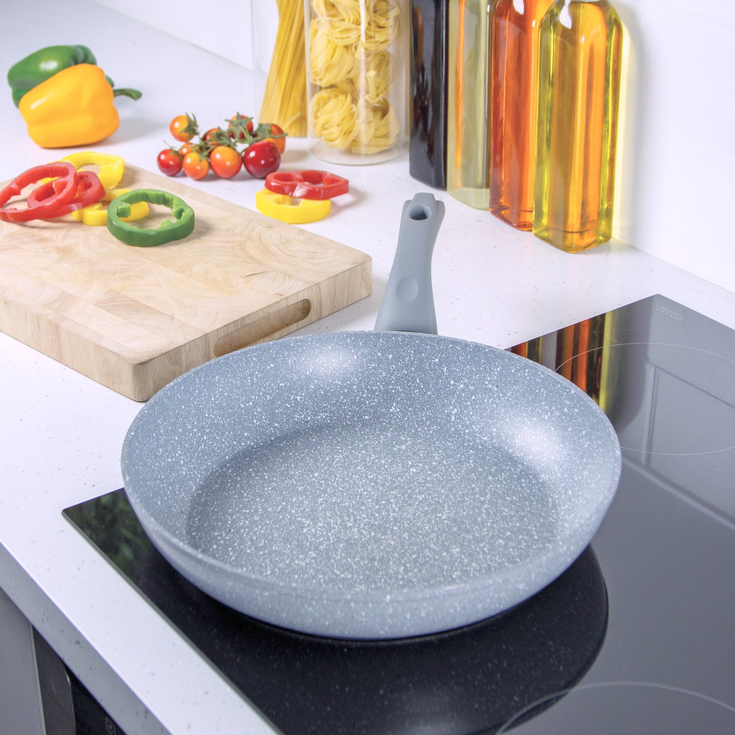 Classic 2-Piece Grey Non Stick Frying Pan Set