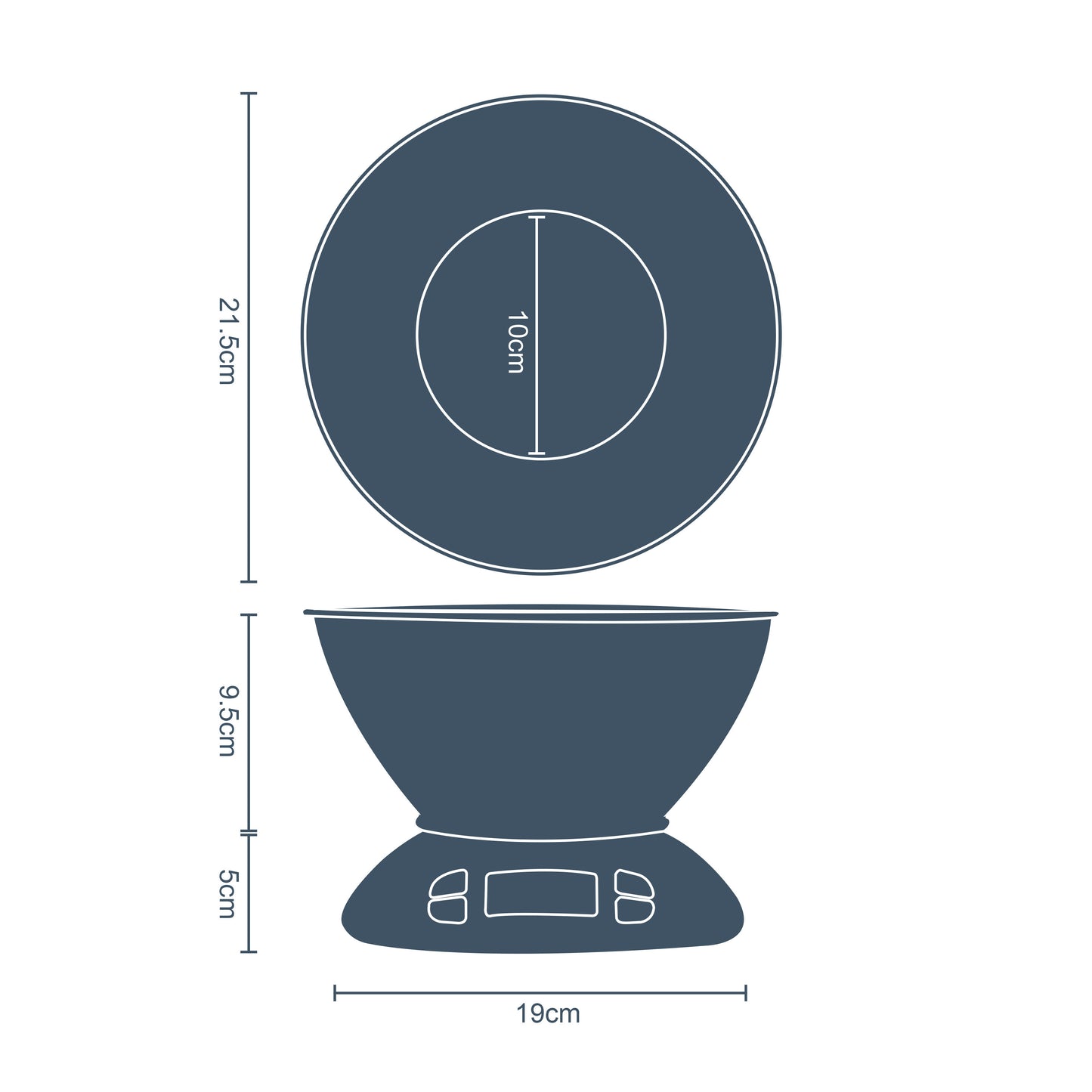 Deluxe Stainless Steel Digital Kitchen Scales with Bowl