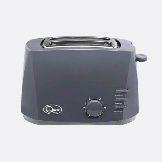 2 Slice Wide Slot Toaster - Grey