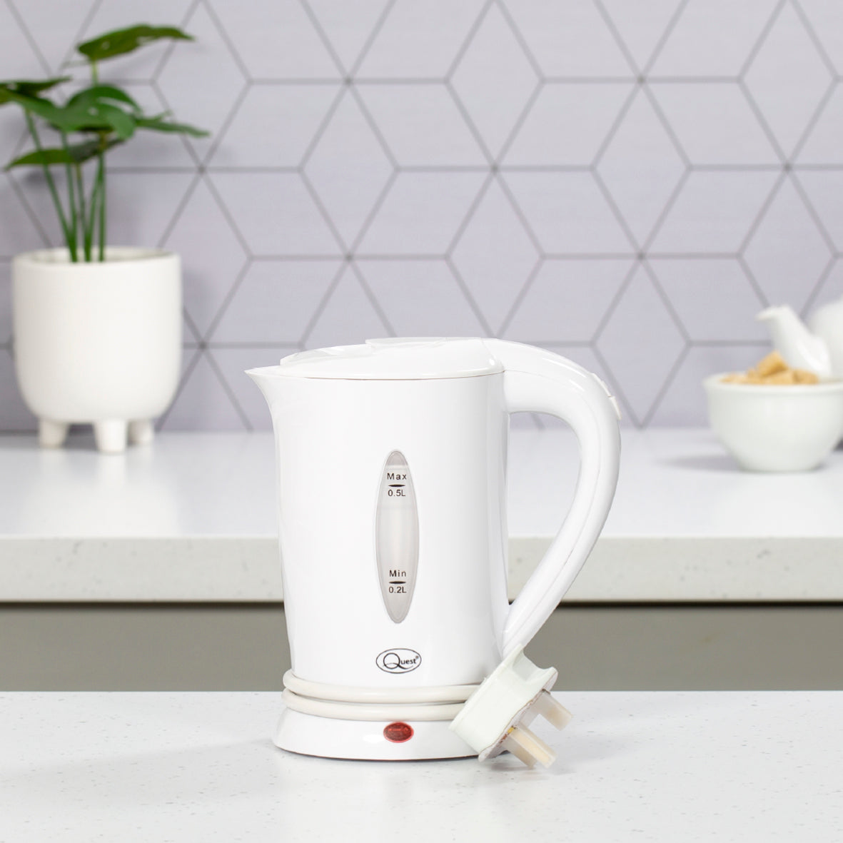 0.5L Travel Kettle and Mug Set - White