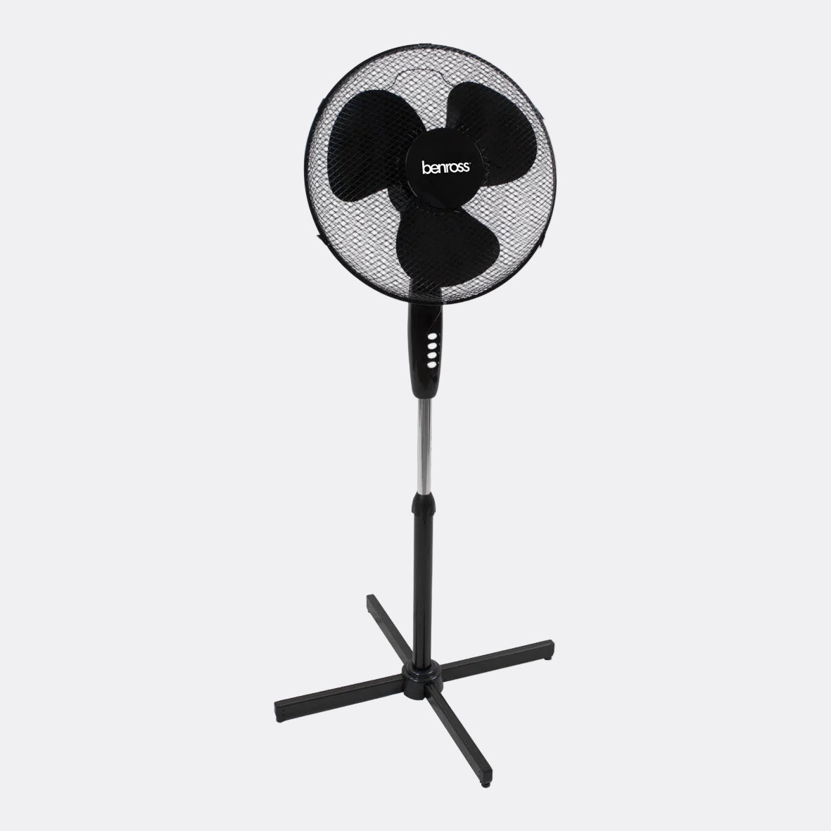 16" Oscillating Stand Fan - Black
