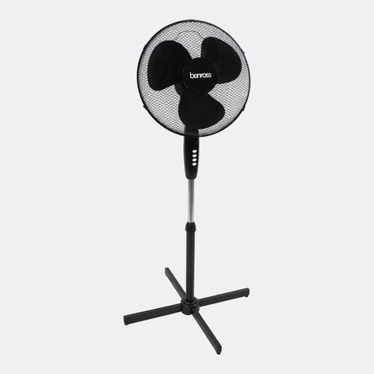 16" Oscillating Stand Fan - Black
