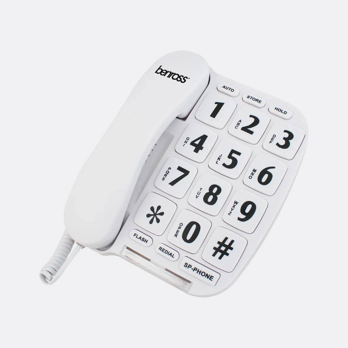Jumbo Big Button Telephone - White