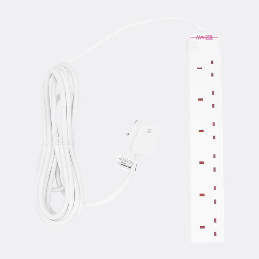 6-Way 2m Extension Lead