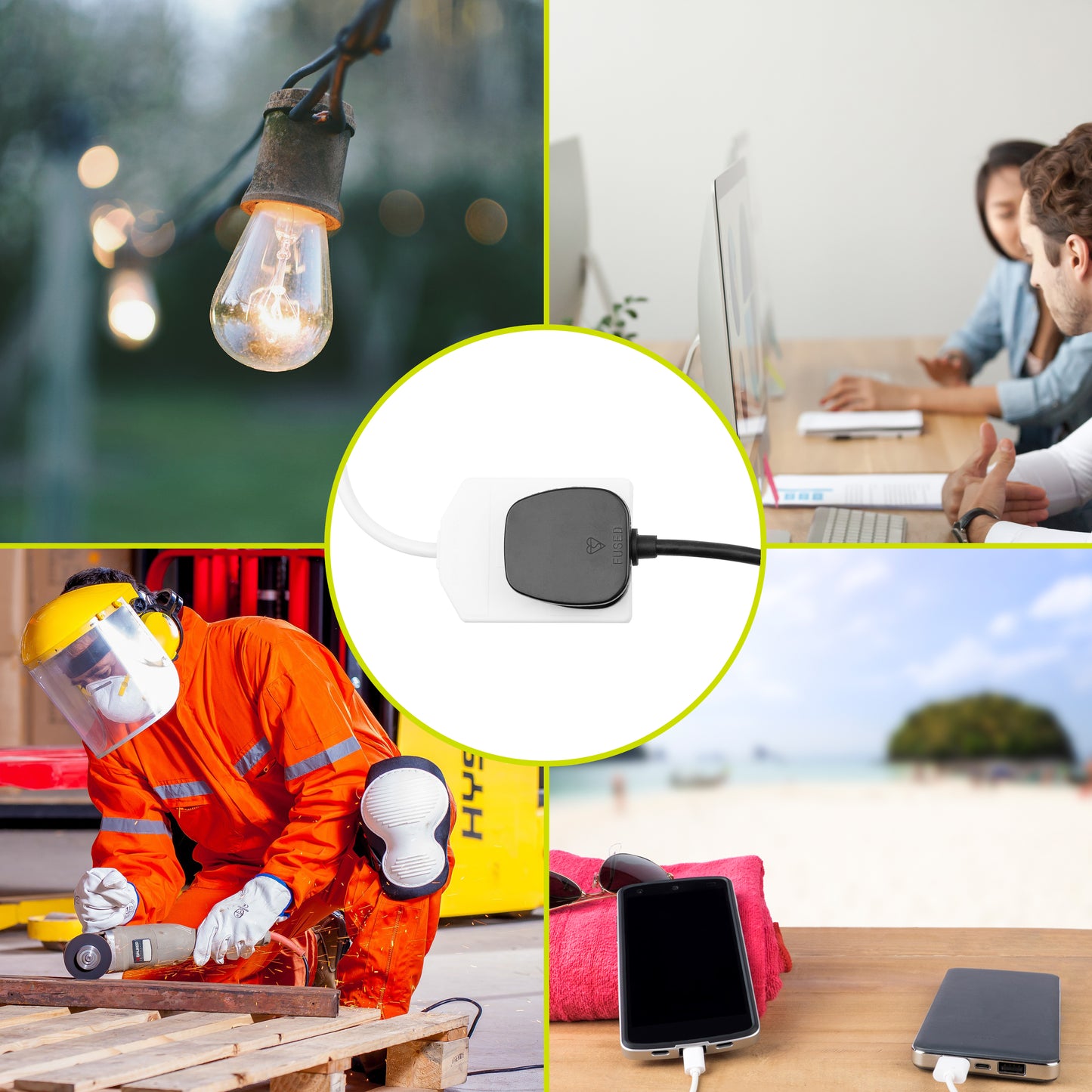 1-Way 10m Extension Lead