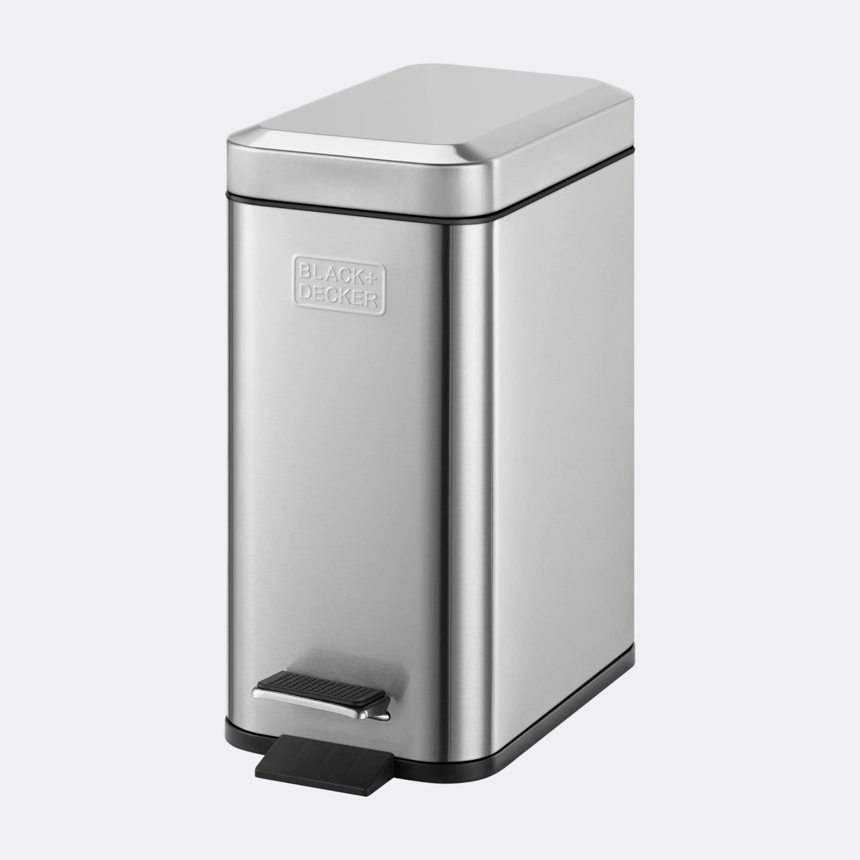 5L Slimline Pedal Bin - Stainless Steel