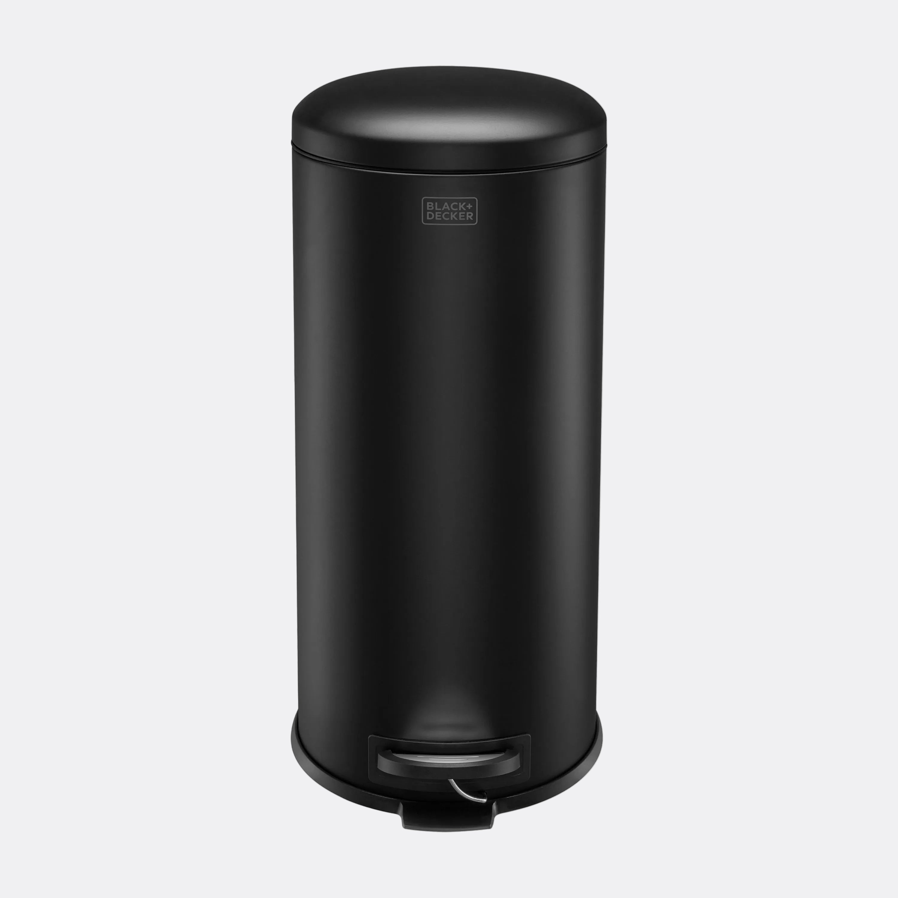 30L Dome Lid Pedal Bin - Matt Black