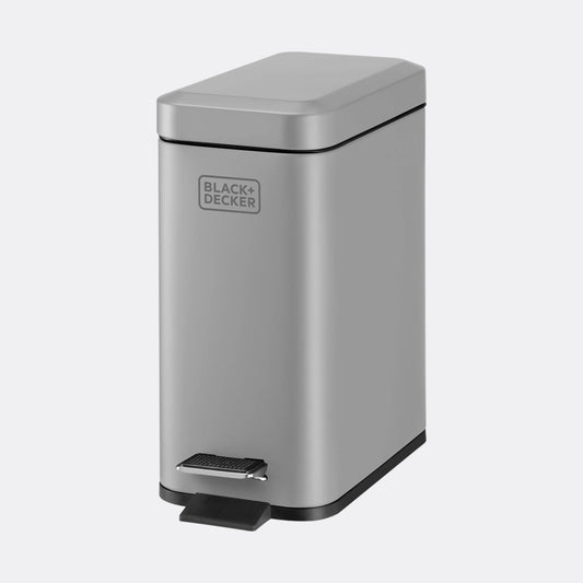 5L Slimline Pedal Bin - Grey