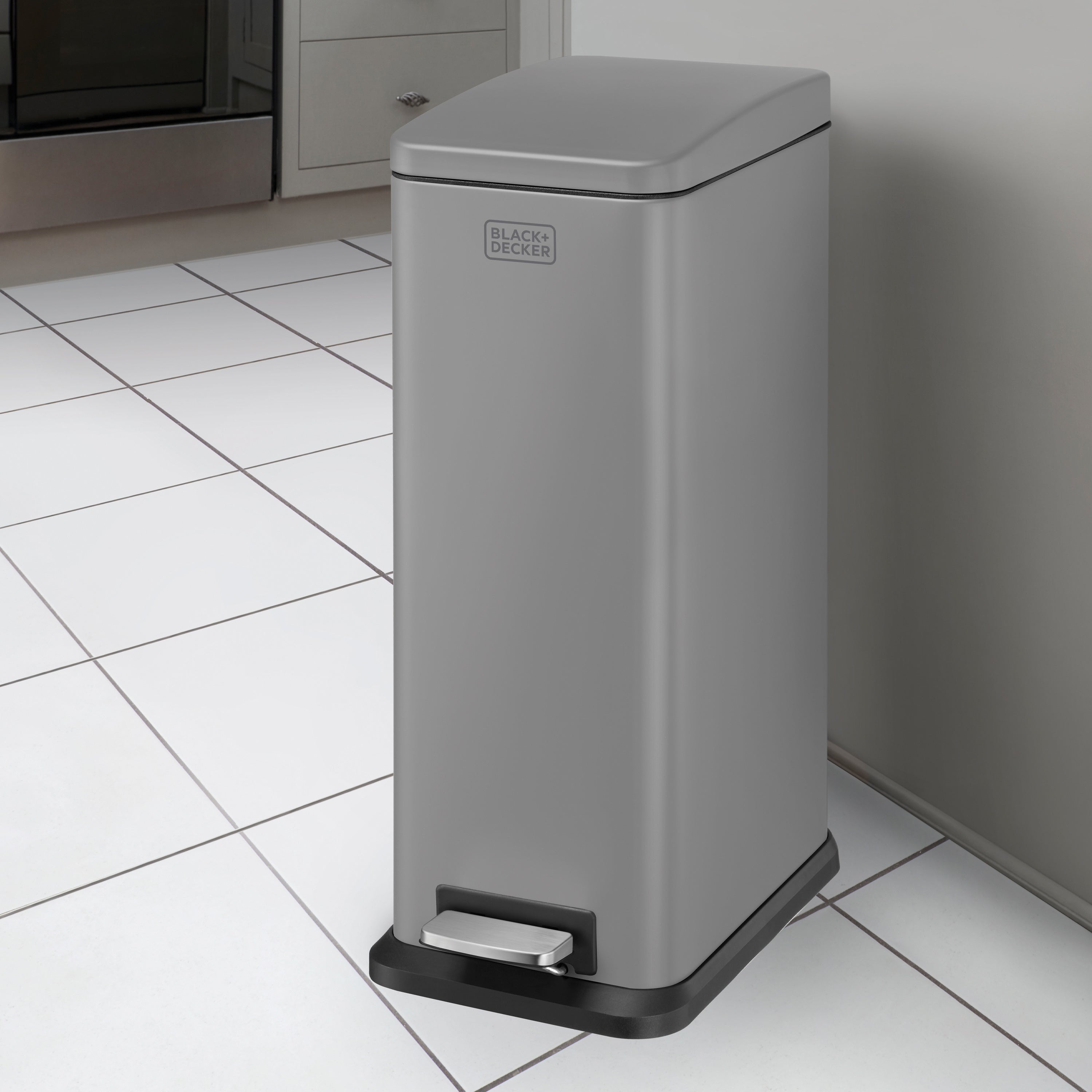 20L Slimline Pedal Bin - Grey