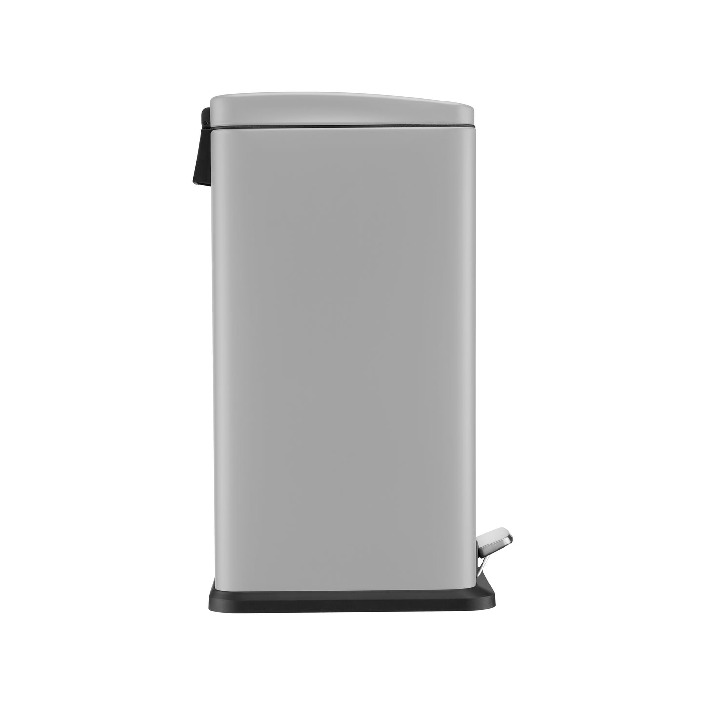 20L Grey Slimline Pedal Bin with Soft Close Lid, by BLACK + DECKER