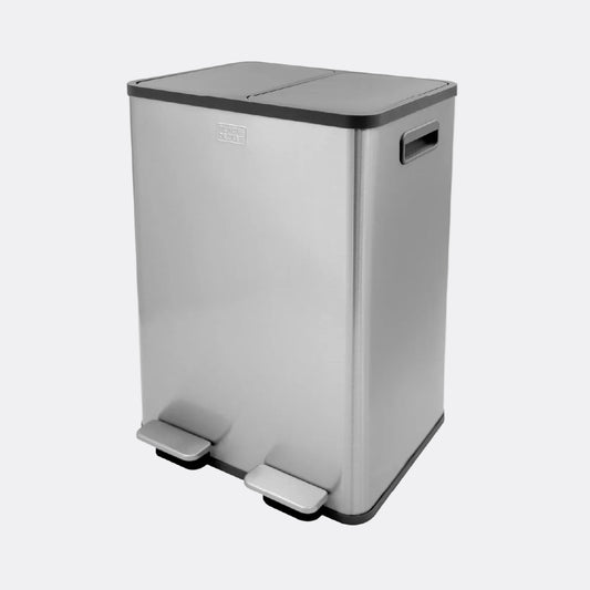 40L Slimline Recycle Bin - Stainless Steel
