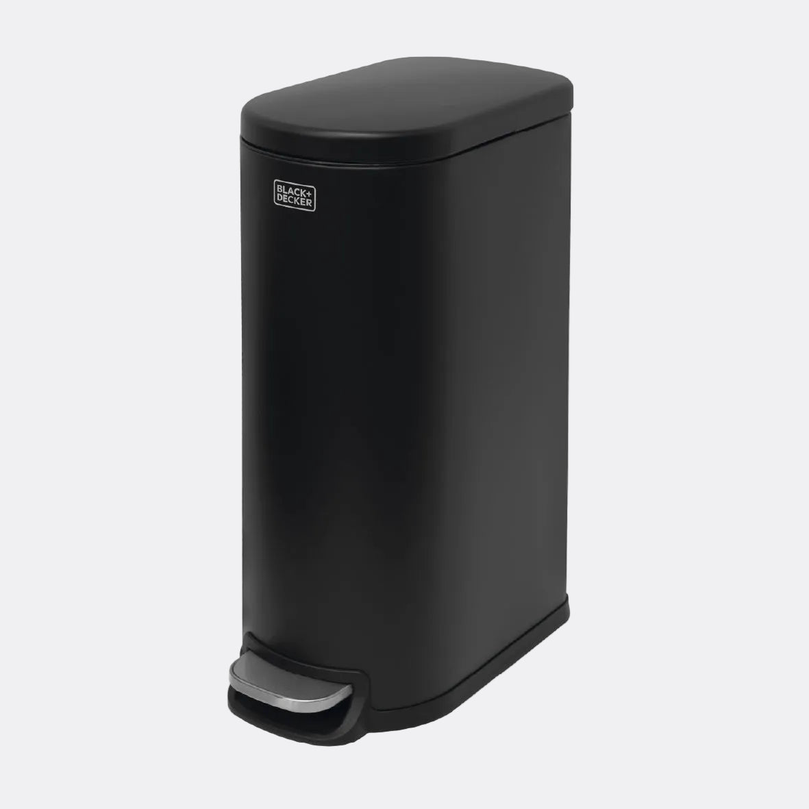 30L Curved Slimline Pedal Bin - Matt Black