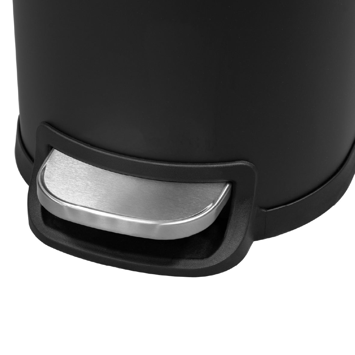 30L Curved Slimline Pedal Bin - Matt Black