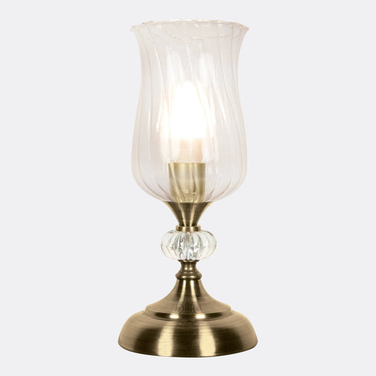 Hurricane Table Lamp - Brass