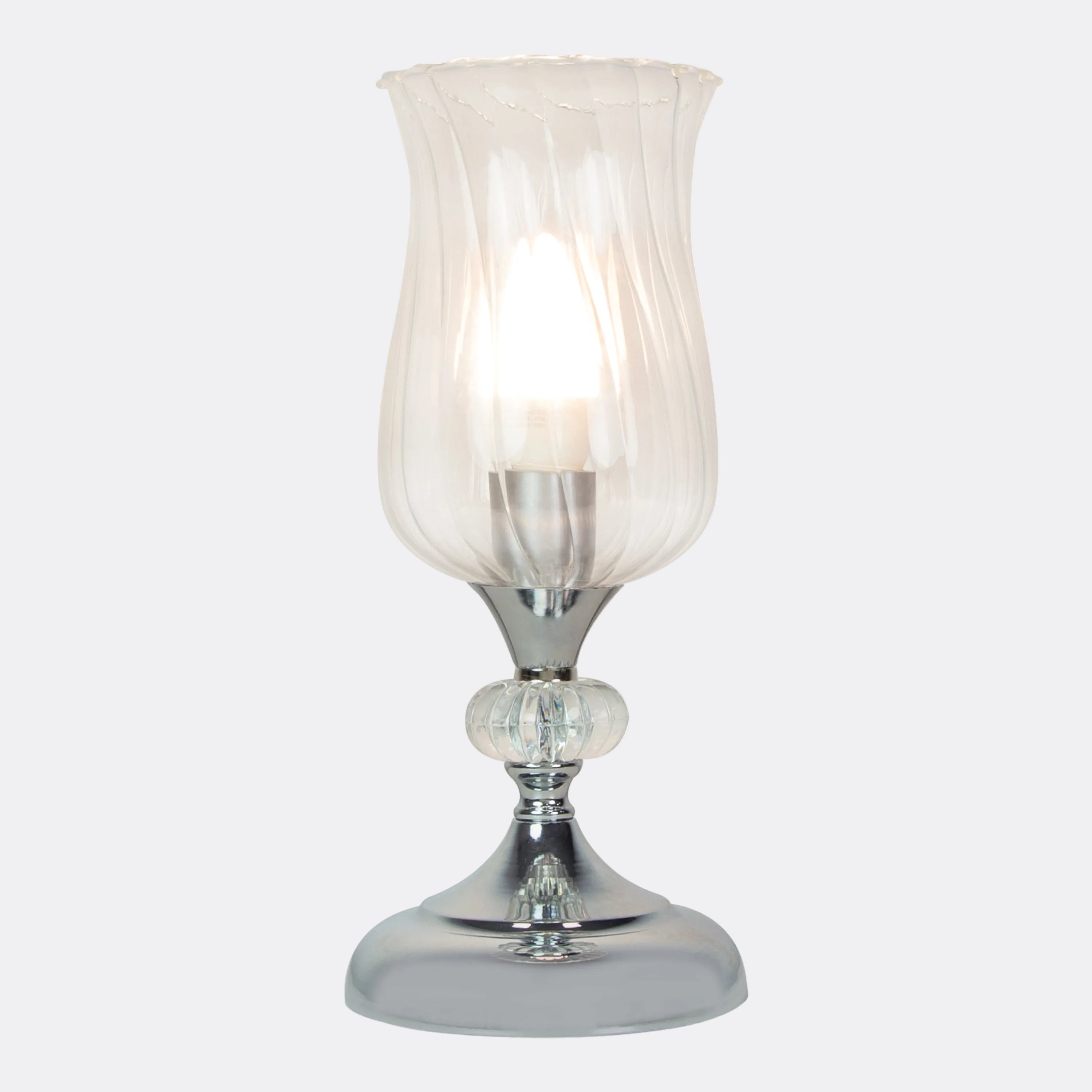 Hurricane Table Lamp - Chrome