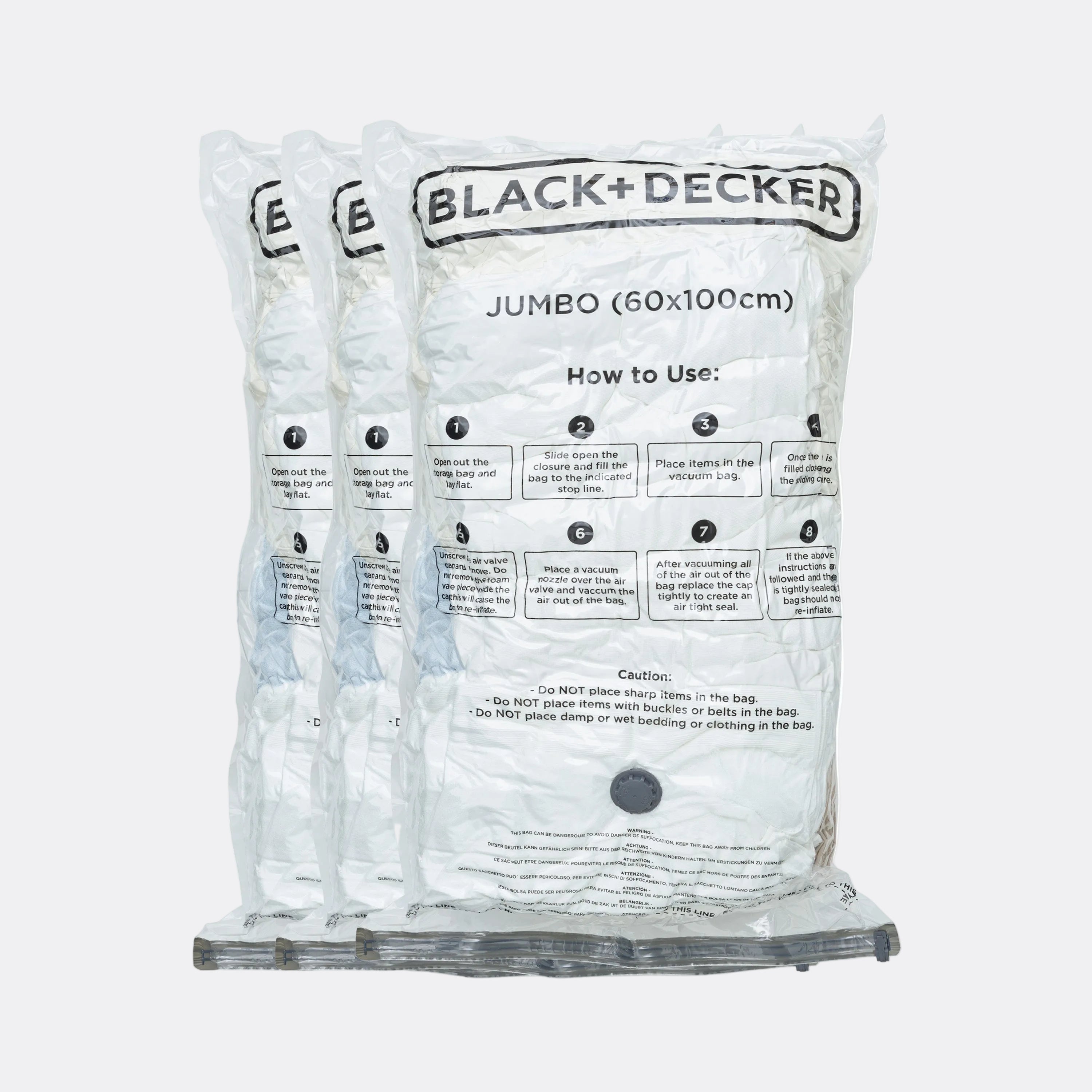 3pk Vacuum Storage Bag - Extra Large