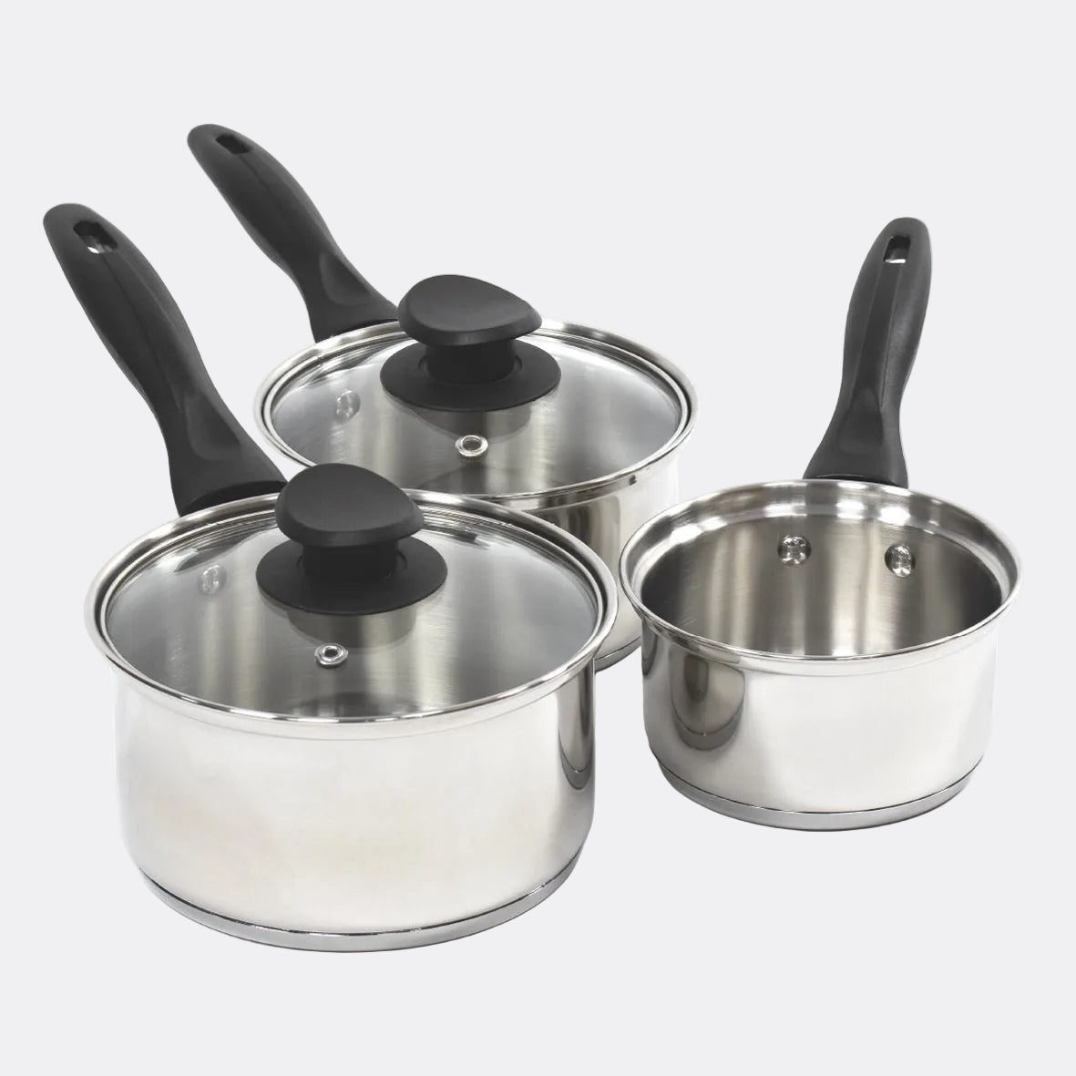Stainless Steel Necessities 3-Piece Pan Set