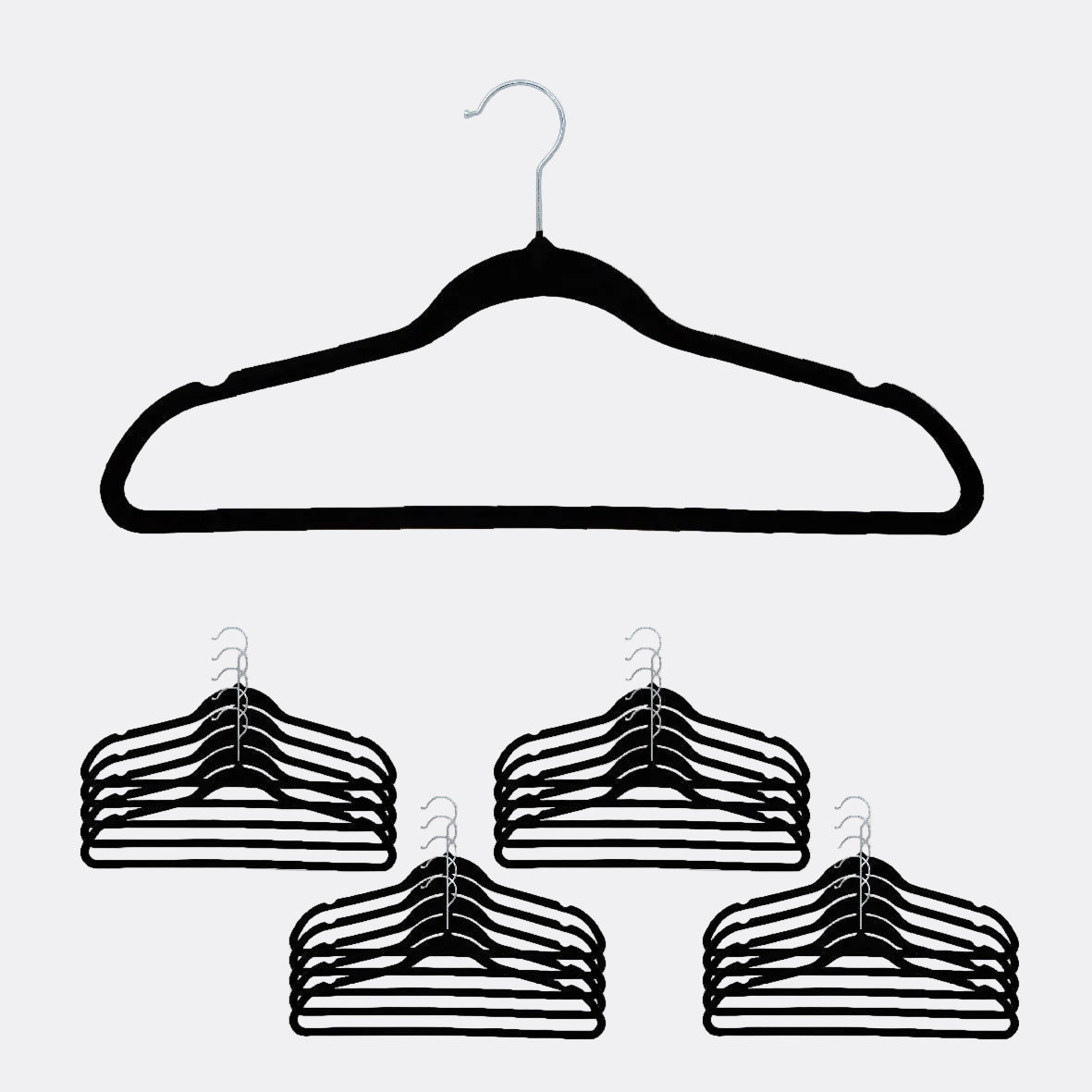 Velvet Coat Hangers - Set of 20