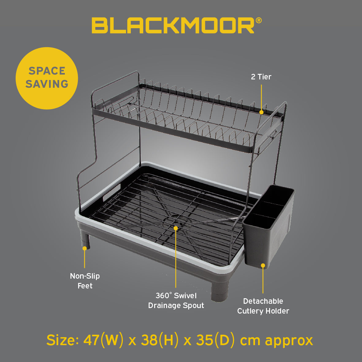 2 Tier Dish Drainer