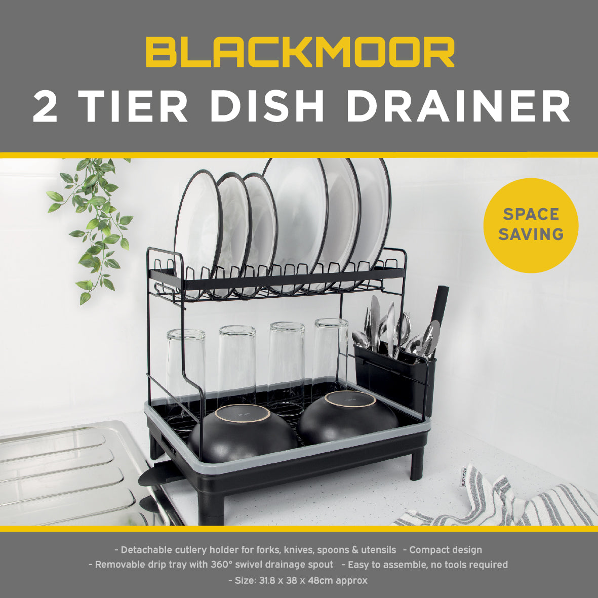 2 Tier Dish Drainer