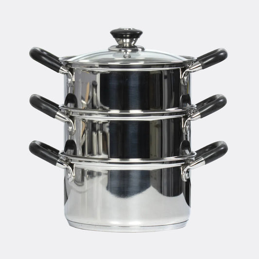 Stainless Steel 3 Tiered Food Steamer