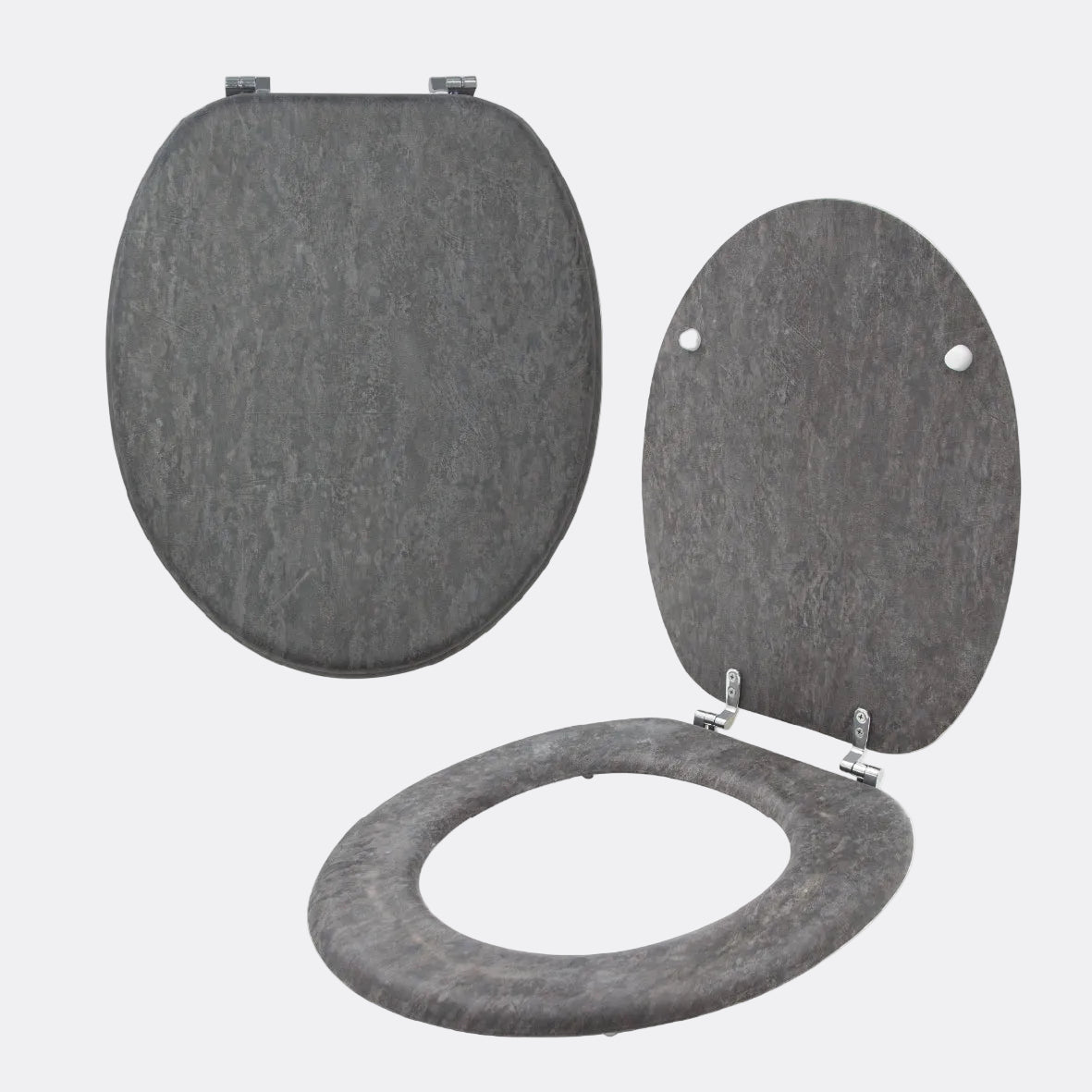 Grey Slate Effect Toilet Seat